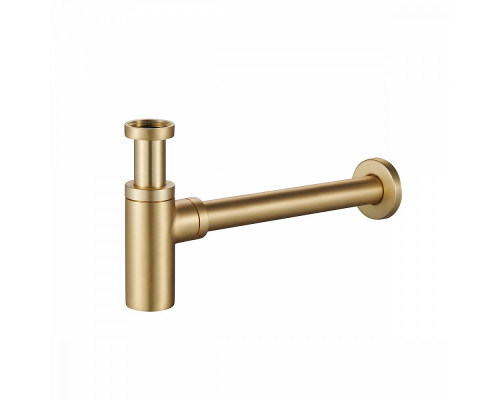 Сифон для раковины Raglo R600.20.03 бутылочный, латунь, сатин золотой