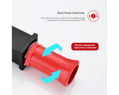 Смеситель Raglo R01.15.06 для раковины высокий монолитный, черный