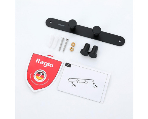Крючок для полотенец Raglo R300.054.06 четверной,черный
