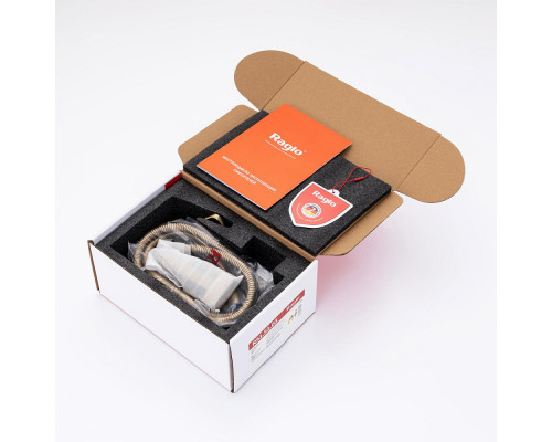 Смеситель Raglo R51.51.03 с гигиеническим душем настенный , сатин золотой