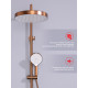 Душевая система Raglo R07.24.33 для ванны и душа излив поворотный 20 см, матовая медь