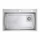 Кухонная мойка Raglo R702.7246.05 из нержавеющей стали в базу от 80см, сатин