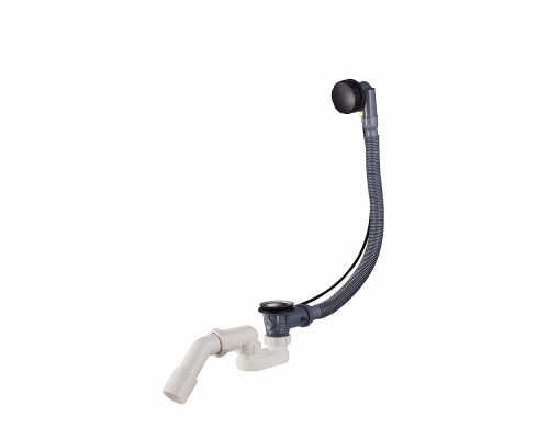 Слив-перелив для ванны Raglo R600.30.06 полуавтоматический (с тросиком), латунь/пластик, черный