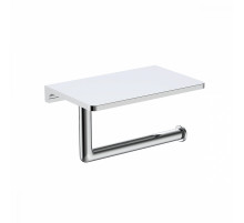 Держатель для туалетной бумаги Raglo R320.03 с полкой,хром