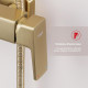 Душевая система Raglo R30.24.03 для ванны и душа излив поворотный 15 см, сатин золотой