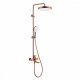 Душевая система Raglo R07.24.33 для ванны и душа излив поворотный 20 см, матовая медь