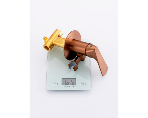 Смеситель Raglo R07.52.33 с гигиеническим душем встраиваемый , матовая медь