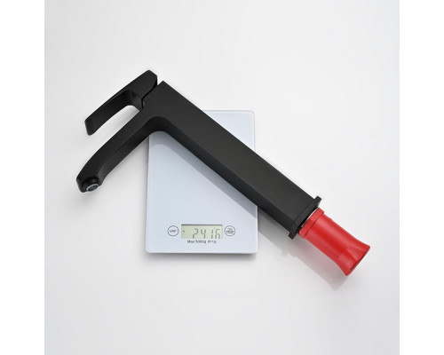 Смеситель Raglo R01.15.06 для раковины высокий монолитный, черный