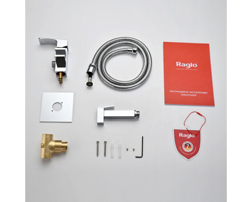 Смеситель Raglo R01.52 с гигиеническим душем встраиваемый , хром