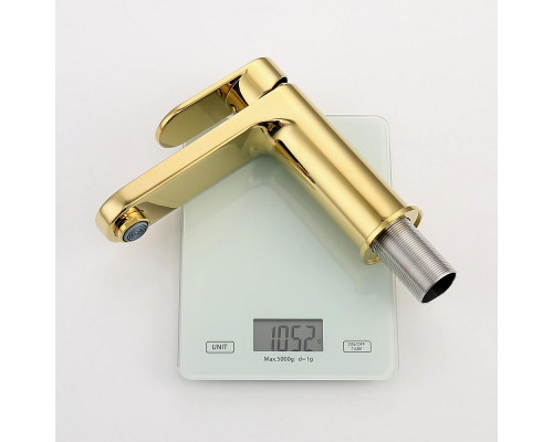 Смеситель Raglo R50.10.23 для раковины монолитный, золото