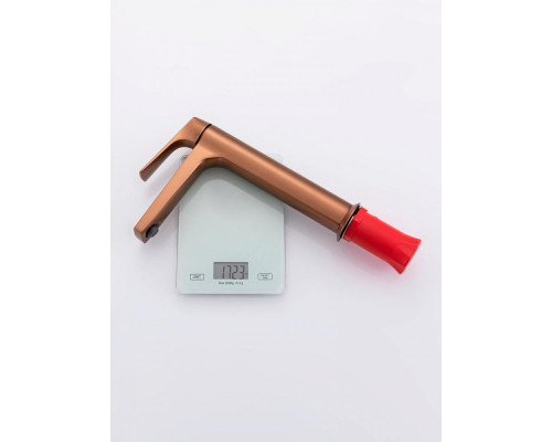 Смеситель Raglo R07.15.33 для раковины высокий монолитный, матовая медь