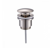 Донный клапан для раковины Raglo R600.01.05 без перелива (клик-клак), латунь, сатин