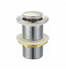 Донный клапан для раковины Raglo R600.04 без перелива (клик-клак), латунь, хром