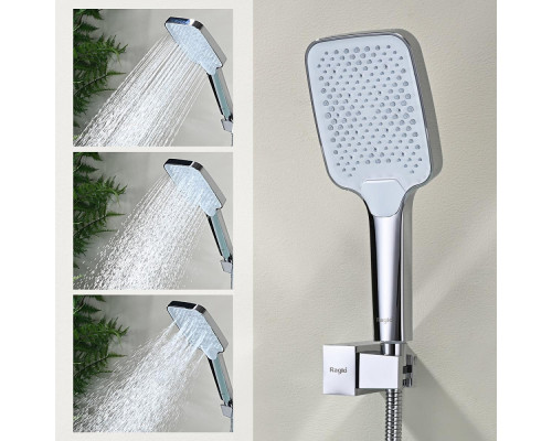 Смеситель Raglo R01.30 для ванны и душа настенный излив поворотный 15 см, хром