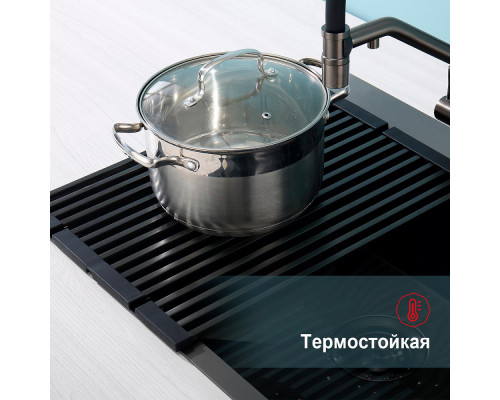 Ролл-матт шир.32см Raglo R731.44 для моек с глубиной чаши до 420 мм, графит