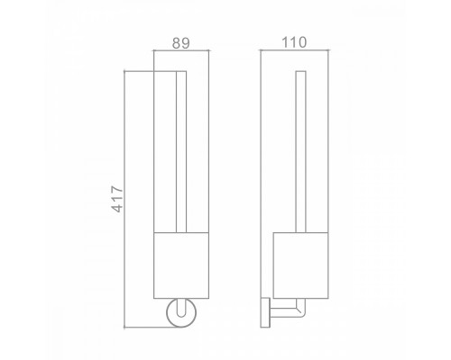 Ёршик для унитаза Raglo R320.10.03 с держателем,сатин золотой