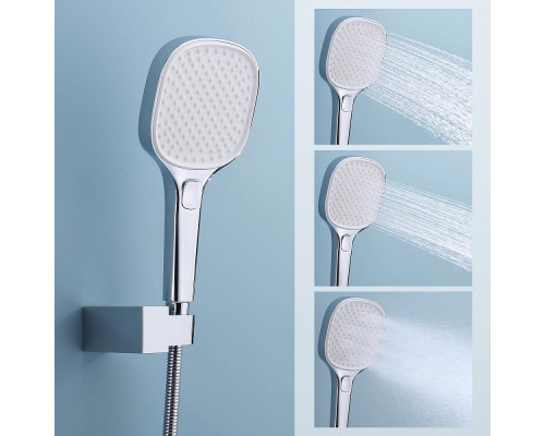 Душевая система Raglo R30.27 для ванны и душа встраиваемая на 3 режима излив поворотный 20 см, хром