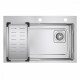 Кухонная мойка Raglo R702.7246.05 из нержавеющей стали в базу от 80см, сатин