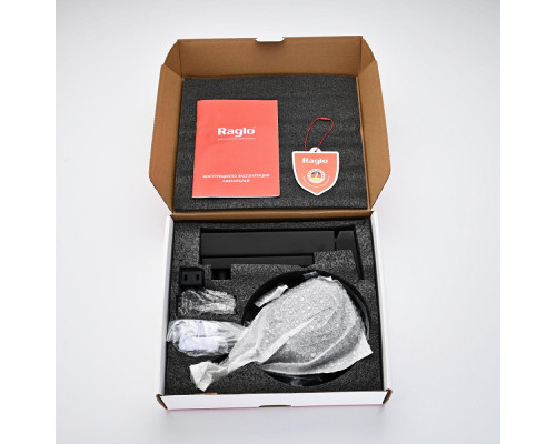 Смеситель Raglo R30.30.06 для ванны и душа настенный излив поворотный 15 см, черный