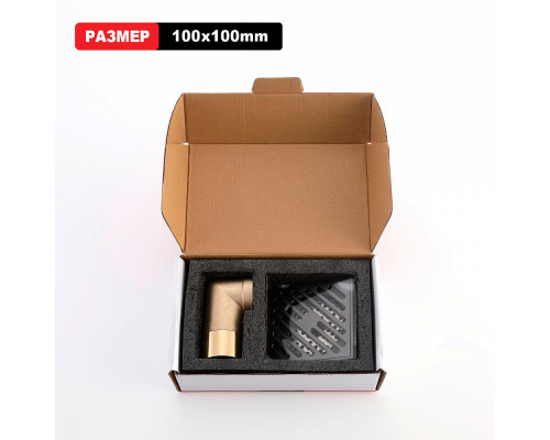 Душевой трап Raglo R606.10.09 100х100мм, нержавеющая сталь, графит