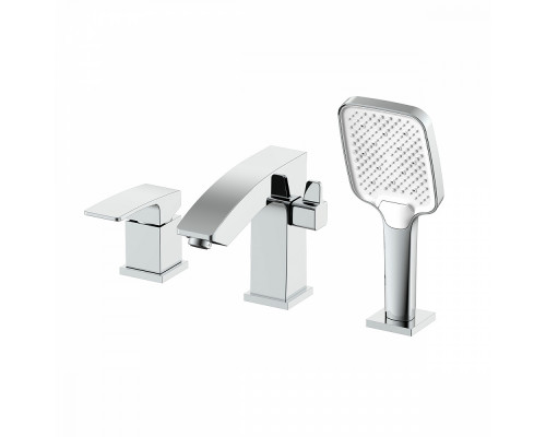 Смеситель Raglo R01.31 на борт ванны врезной монолитный, хром