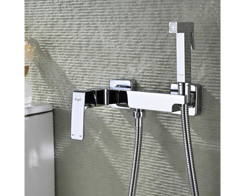 Смеситель Raglo R01.51 с гигиеническим душем настенный , хром