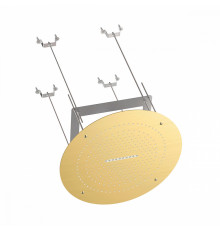 Лейка верхняя потолочная Raglo R452.04.03 для душа ∅500мм 2 режима круглая нержавеющая сталь, сатин золотой
