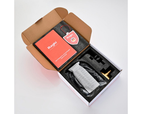 Смеситель Raglo R03.52.06 с гигиеническим душем встраиваемый , черный