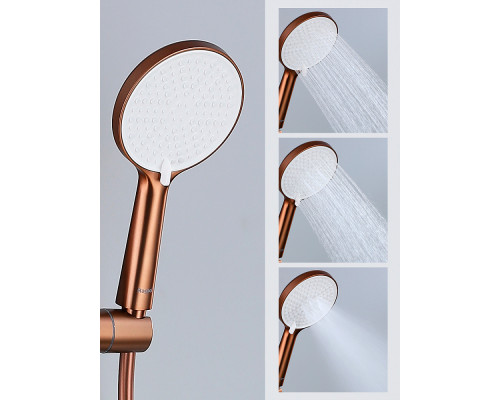 Душевая система Raglo R20.24.33 для ванны и душа излив поворотный 15 см, матовая медь