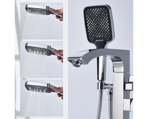 Смеситель Raglo R01.33 для ванны напольный монолитный, хром