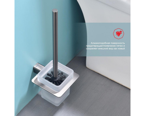 Ёршик для унитаза Raglo R301.10.09 с держателем,графит