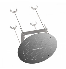 Лейка верхняя потолочная Raglo R452.04.09 для душа ∅500мм 2 режима круглая нержавеющая сталь, графит