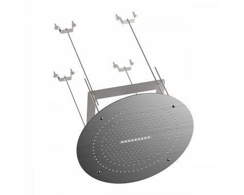 Лейка верхняя потолочная Raglo R452.04.09 для душа ∅500мм 2 режима круглая нержавеющая сталь, графит