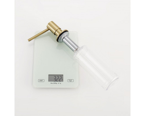 Дозатор для моющего средства на кухню Raglo встраиваемый R720.01.03 латунь, сатин золотой