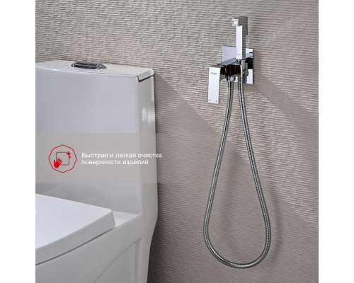 Смеситель Raglo R01.52 с гигиеническим душем встраиваемый , хром