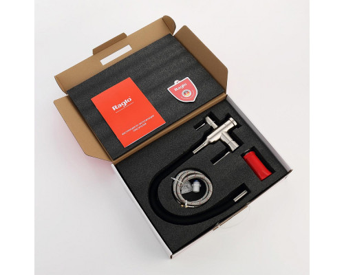 Смеситель Raglo R81.64.05 для кухни с подключением к фильтру излив гибкий поворотный, сатин