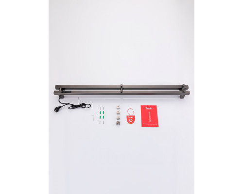 Полотенцесушитель электрический RAGLO R350.12.09 настенный сенсорный узкий с терморегулятором , графит