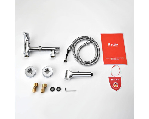 Смеситель Raglo R03.51 с гигиеническим душем настенный , хром