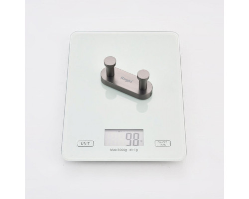 Крючок для полотенец Raglo R300.052.09 двойной,графит