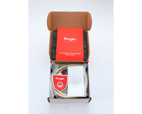 Смеситель Raglo R20.54.03 с гигиеническим душем встраиваемый , сатин золотой