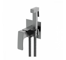 Смеситель Raglo R01.52.09 с гигиеническим душем встраиваемый , графит