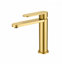 Смеситель Raglo R10.10.03 для раковины монолитный, сатин золотой