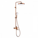 Душевая система Raglo R07.24.33 для ванны и душа излив поворотный 20 см, матовая медь