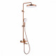 Душевая система Raglo R07.24.33 для ванны и душа излив поворотный 20 см, матовая медь