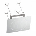 Лейка верхняя потолочная Raglo R452.03 для душа 590*480мм 2 режима прямоугольная нержавеющая сталь, хром
