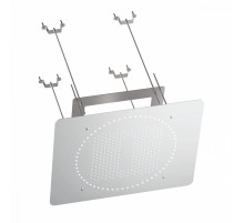 Лейка верхняя потолочная Raglo R452.03 для душа 590*480мм 2 режима прямоугольная нержавеющая сталь, хром