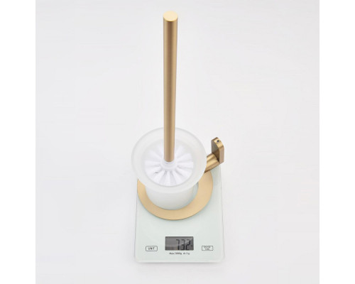 Ёршик для унитаза Raglo R300.10.03 с держателем,сатин золотой