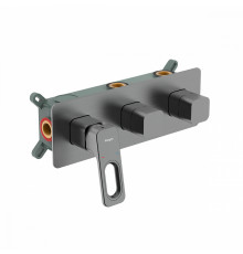 Смеситель Raglo R51.274.09 для ванны и душа встраиваемый на 4 режима, графит