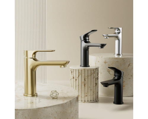 Смеситель Raglo R03.10.09 для раковины монолитный, графит