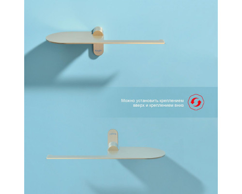 Держатель для туалетной бумаги Raglo R300.03.03 с полкой,сатин золотой